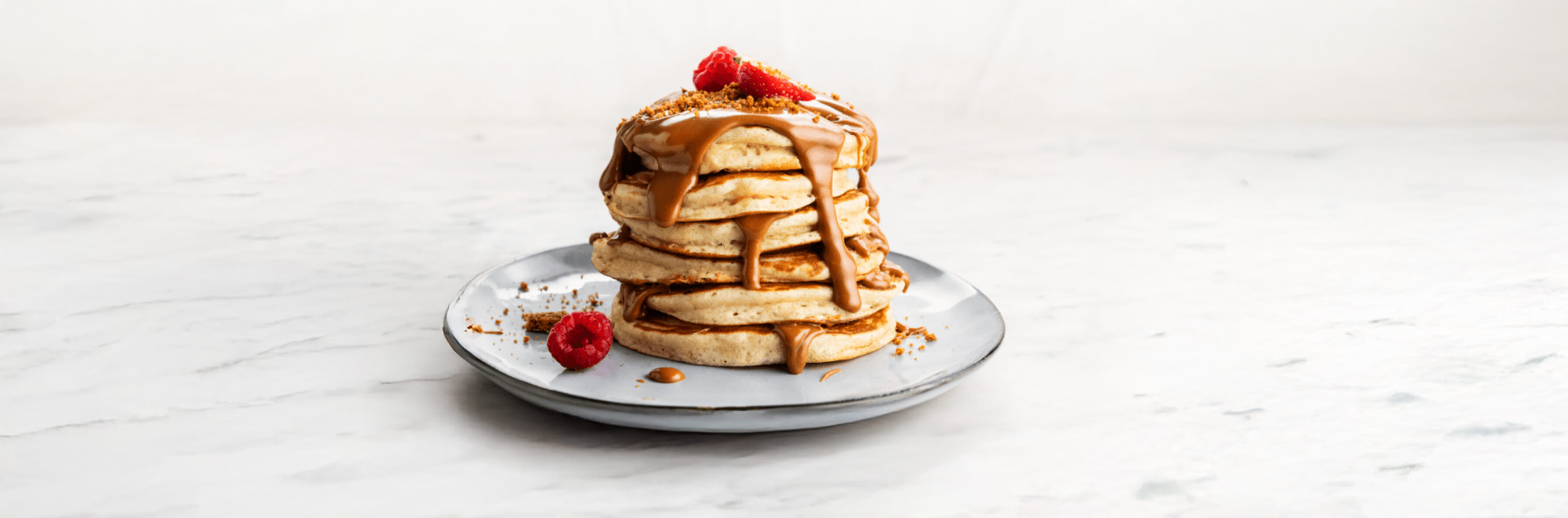 Fluffy Berry Pancake Stack
